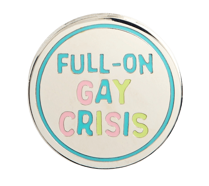 Heartstopper: Full-On Gay Crisis Enamel Pin