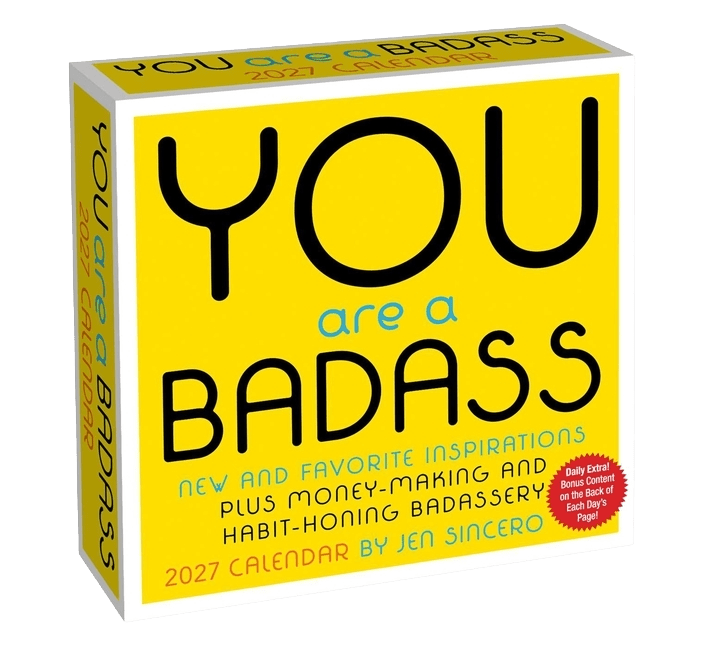 You Are a Badass 2027 Day-To-Day Calendar