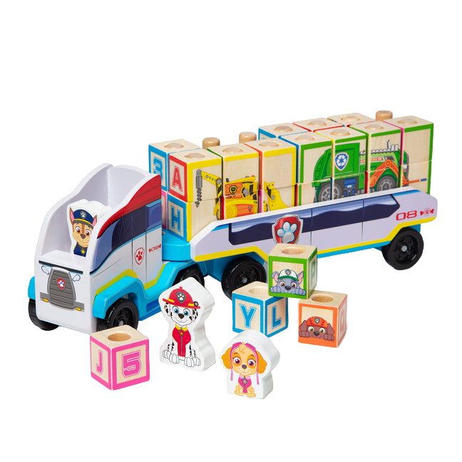 Paw Patrol Wooden ABC Block Truck