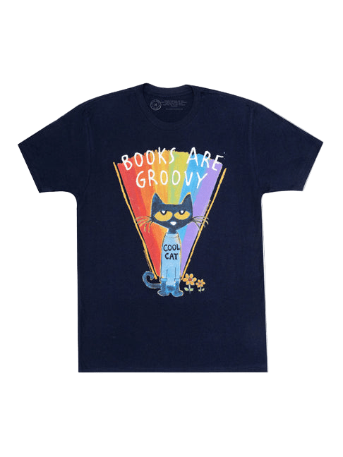 Pete the Cat: Books Are Groovy Unisex T-Shirt