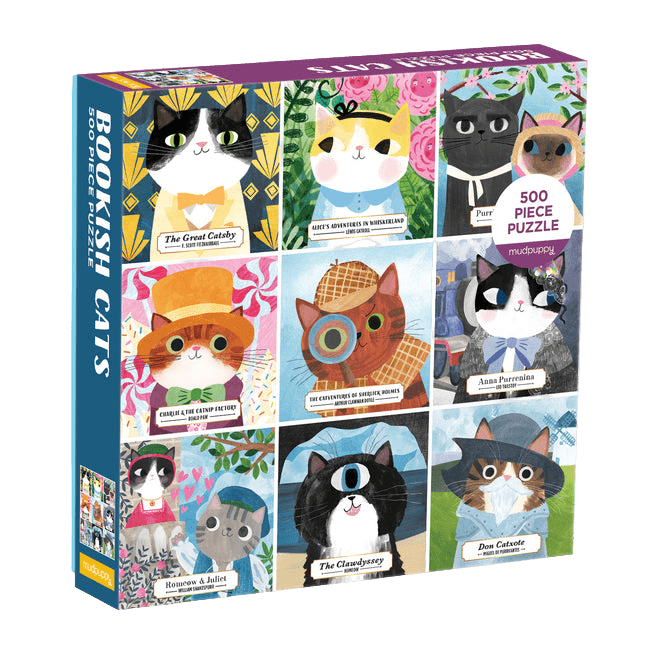 Bookish Cats 500 Piece Family Puzzle