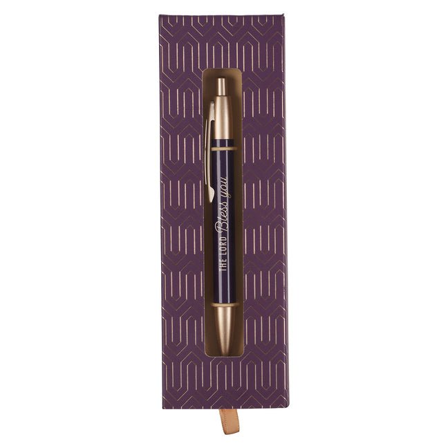 Christian Art Gifts Scripture Metal Clip Ballpoint Pen in Box for Women: Bless You & Keep You - Numbers 6:24-26 Laser-Engraved Inspirational Bible Ver - Ingram