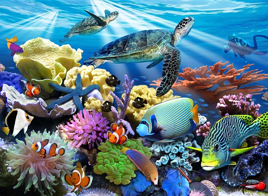 Ocean Turtles 200 Piece Puzzle - Ingram