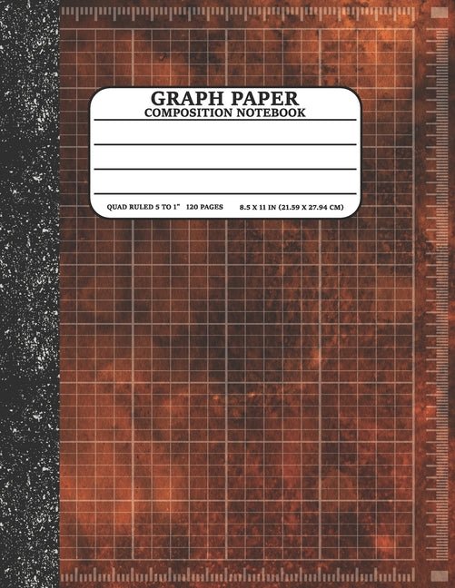 Graph Paper Composition Notebook: Math and Science Lover Graph Paper Cover Watercolor Orange (Quad Ruled 5 squares per inch, 120 pages) Birthday Gifts - Ingram