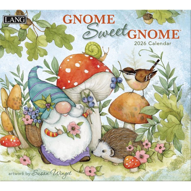 Gnome Sweet Gnome 2026 Wall Calendar - Ingram