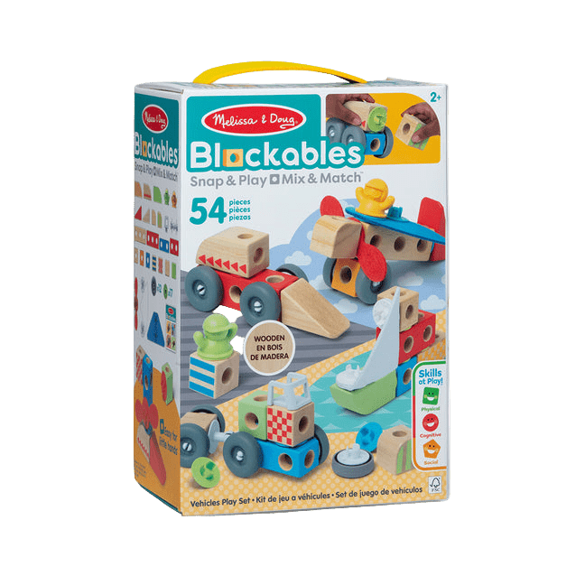 Melissa & Doug Blockables Vehicles Play Set