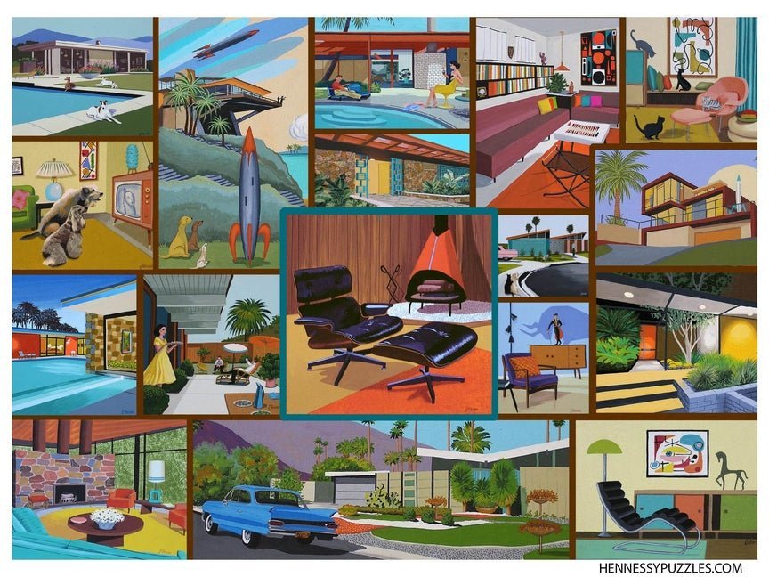 Mid Century Modern Jigsaw Puzzle - Ingram