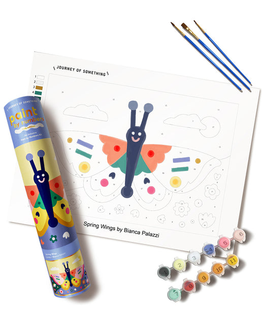 Spring Wings Paint by Numbers Kit - Easy & Fun Painting Set for Kids Ages 5 to 12 - Ingram