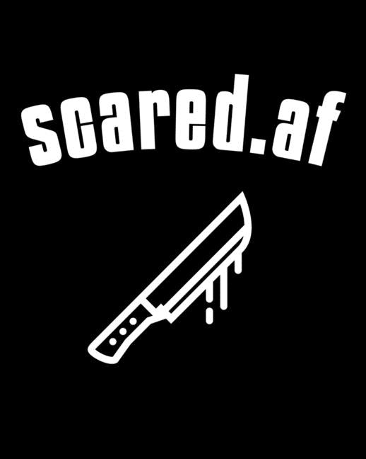 Scared.af: Sketchbook For Drawing 200 Sheets - 5 Year Anniversary Gift For Wife - Paperback Sketch Pages How To Draw Horror Movie - Ingram