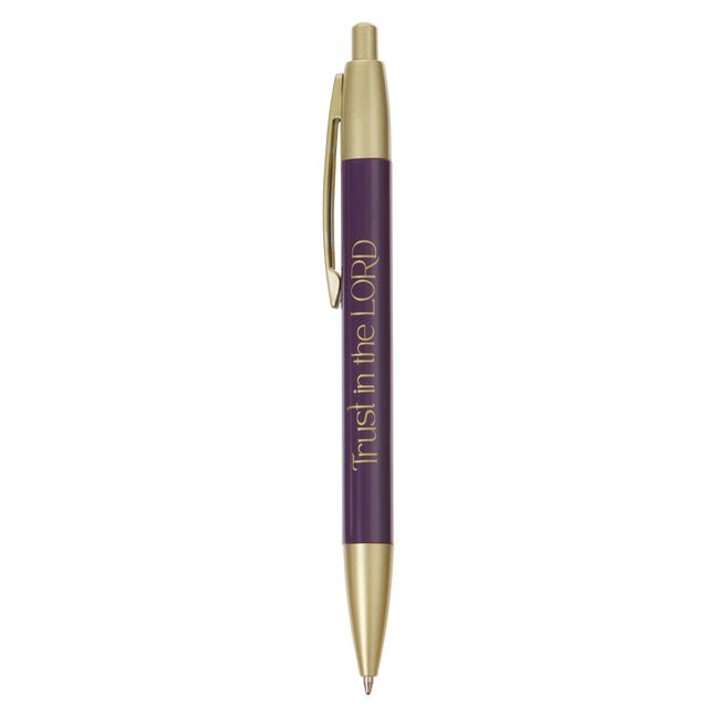 Christian Art Gifts Premium Scripture Ballpoint Gift Pen for Women: Trust in the Lord Bible Verse, Writing Accessory for Office, School, Church, Black - Ingram