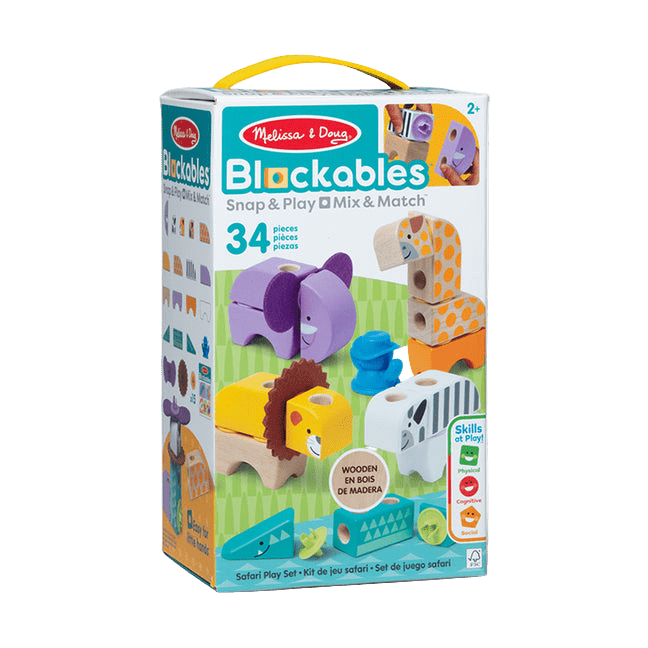 Melissa & Doug Blockables Safari Play Set