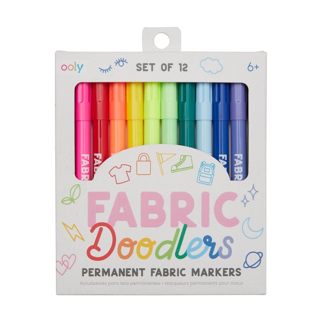 Fabric Doodlers Markers - Set of 12 - Ingram