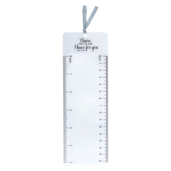 Christian Art Gifts Magnifying Bookmark: I Know the Plans - Jeremiah 29:11 - Ingram