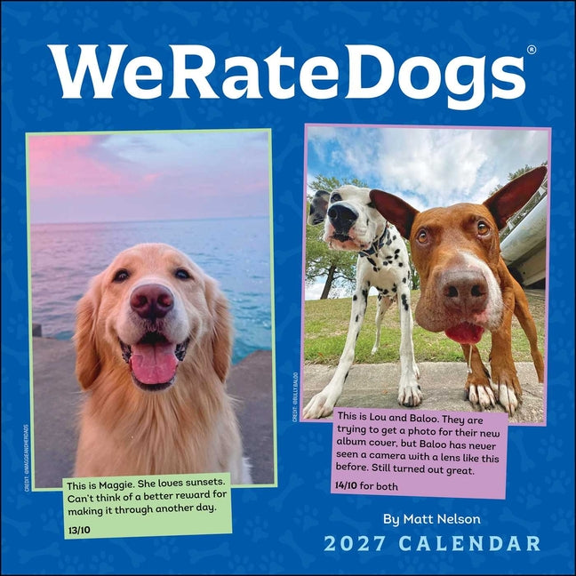 Weratedogs 2027 Wall Calendar - Ingram