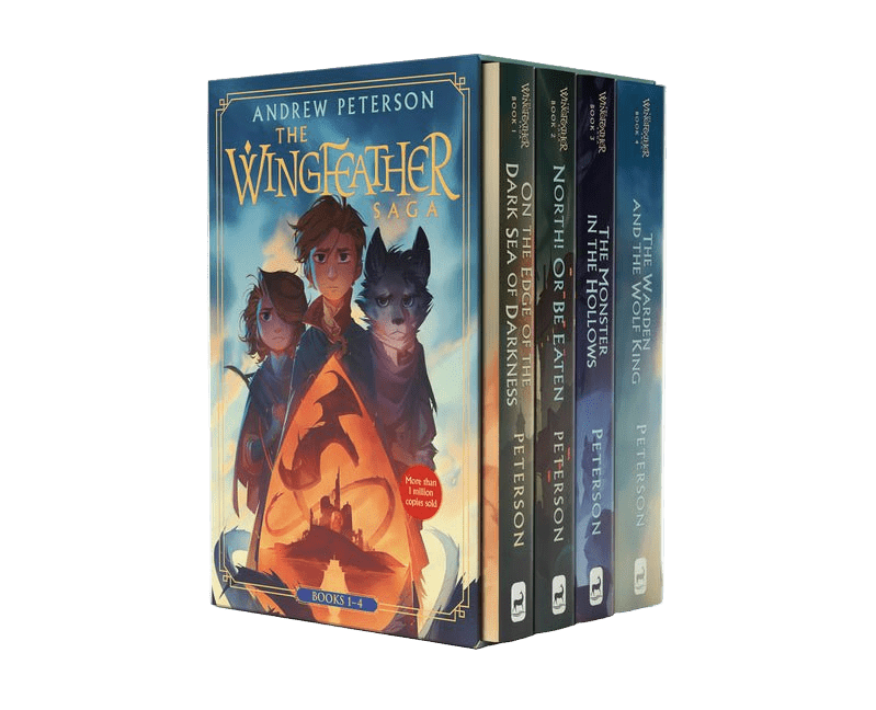 Wingfeather Saga Boxed Set: On the Edge of the Dark Sea of Darkness; North! or Be Eaten; The Monster in the Hollows; The Warden and the Wolf King