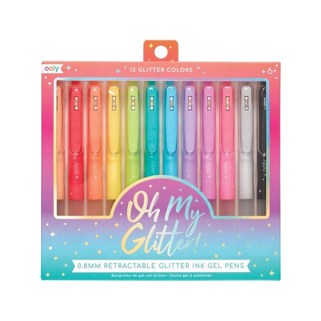 Oh My Glitter Retractable Glitter Gel Pens 12 - Ingram