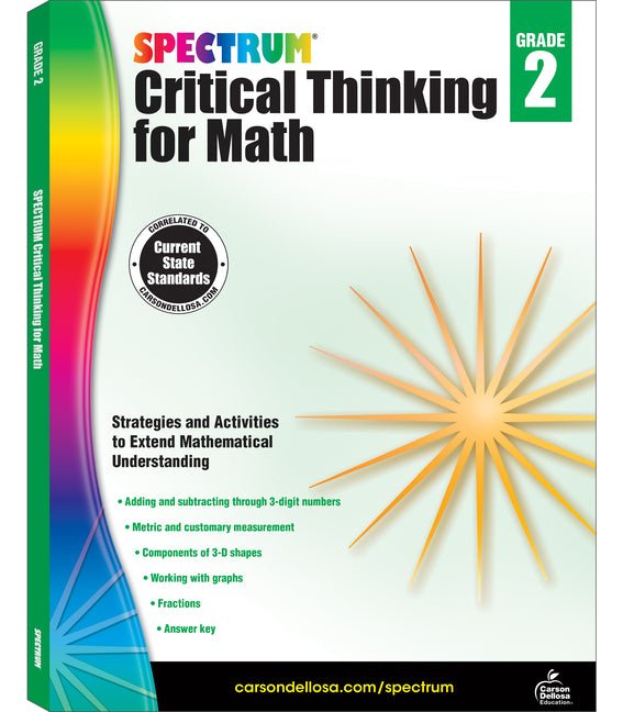 Spectrum Critical Thinking for Math, Grade 2: Volume 44 - Ingram