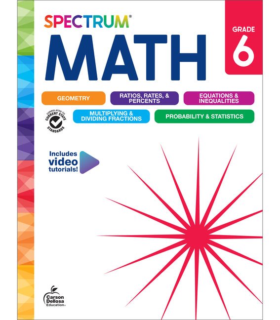 Spectrum Math Workbook, Grade 6 - Ingram