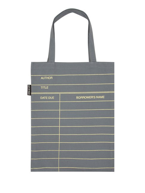 Library Card (Gray) Tote Bag - Ingram