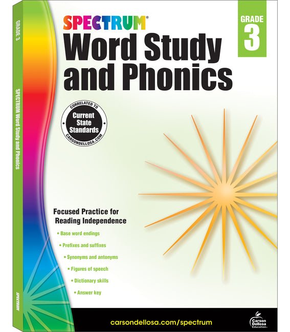 Spectrum Word Study and Phonics, Grade 3: Volume 82 - Ingram