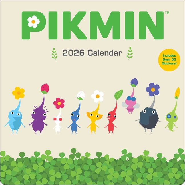 Pikmin 2026 Wall Calendar with Over 50 Bonus Stickers - Ingram