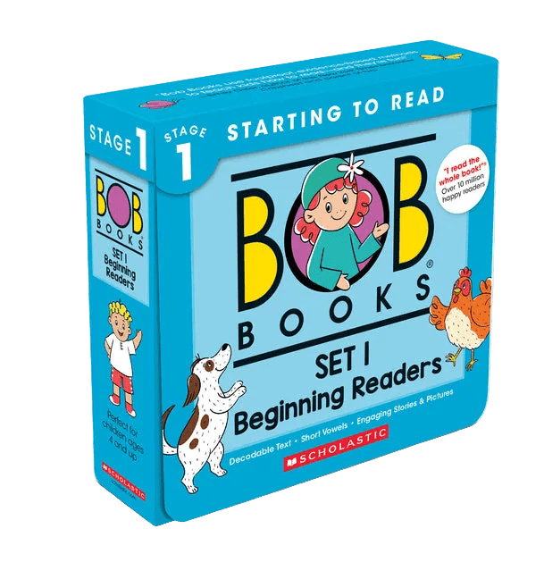 Bob Books - Set 1: Beginning Readers Box Set of 12 Paperbacks Decodable Phonics Books, Ages 4 and Up, Kindergarten (Stage 1: Starting to Read)
