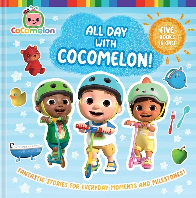 All Day with Cocomelon!: Ready for School!; Playdate with Cody; Pasta Party!; Jj Goes to the Potty; Good Night, Jj (Bind-Up)
