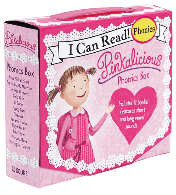 Pinkalicious 12-Book Phonics Fun!: Includes 12 Mini-Books Featuring Short and Long Vowel Sounds