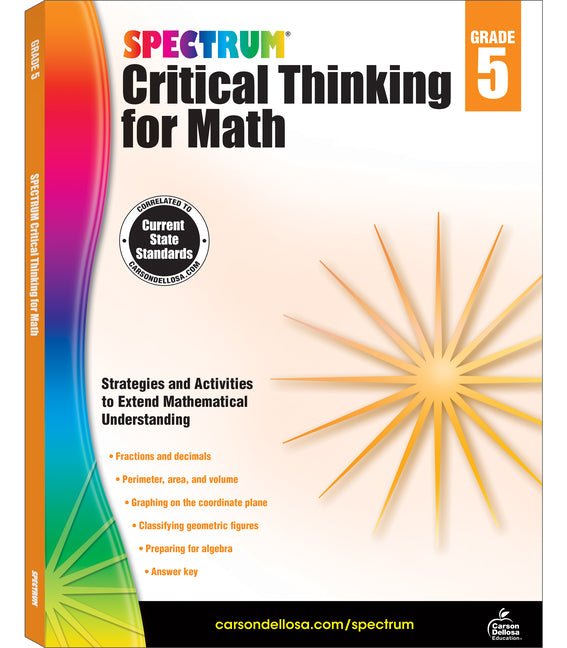 Spectrum Critical Thinking for Math, Grade 5: Volume 47 - Ingram