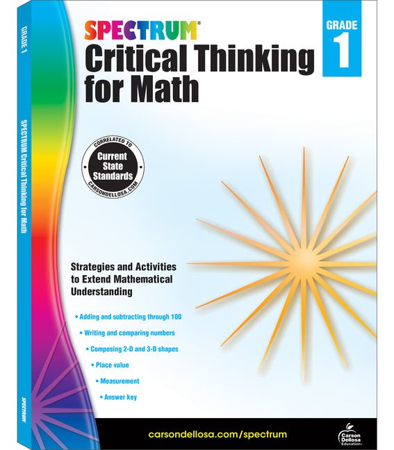 Spectrum Critical Thinking for Math, Grade 1: Volume 43 - Ingram