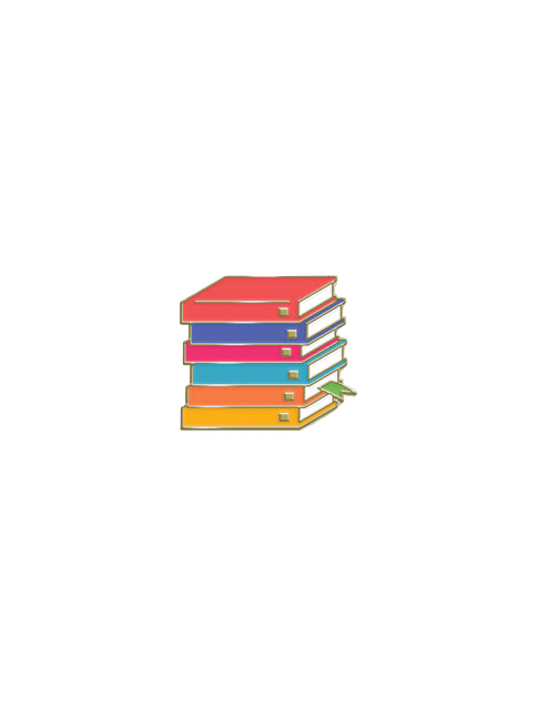 Emily Henry Book Stack Enamel Pin