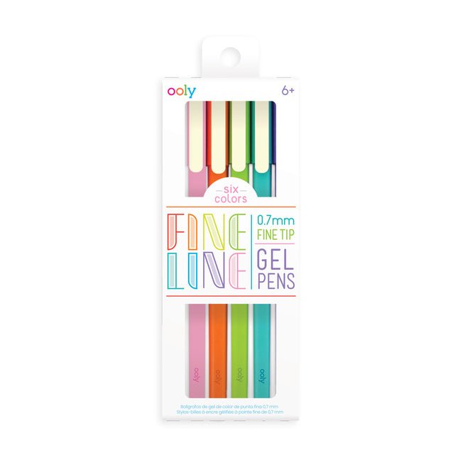 Fine Line Colored Gel Pen - Set of 6 - Ingram