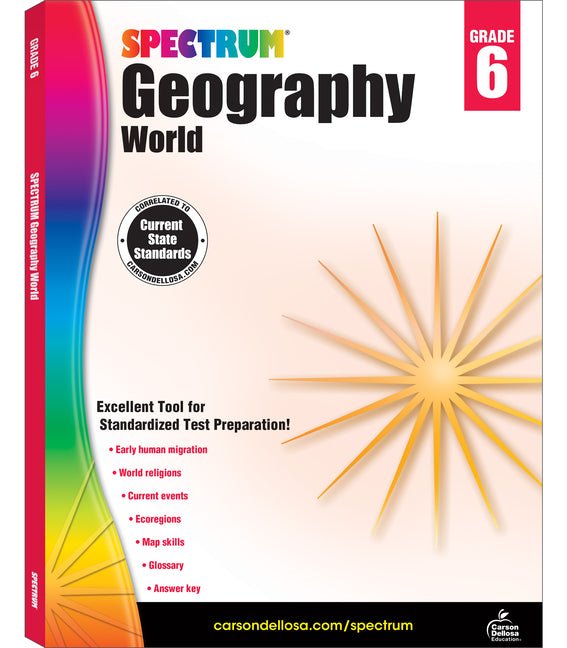 Spectrum Geography, Grade 6: World Volume 96 - Ingram