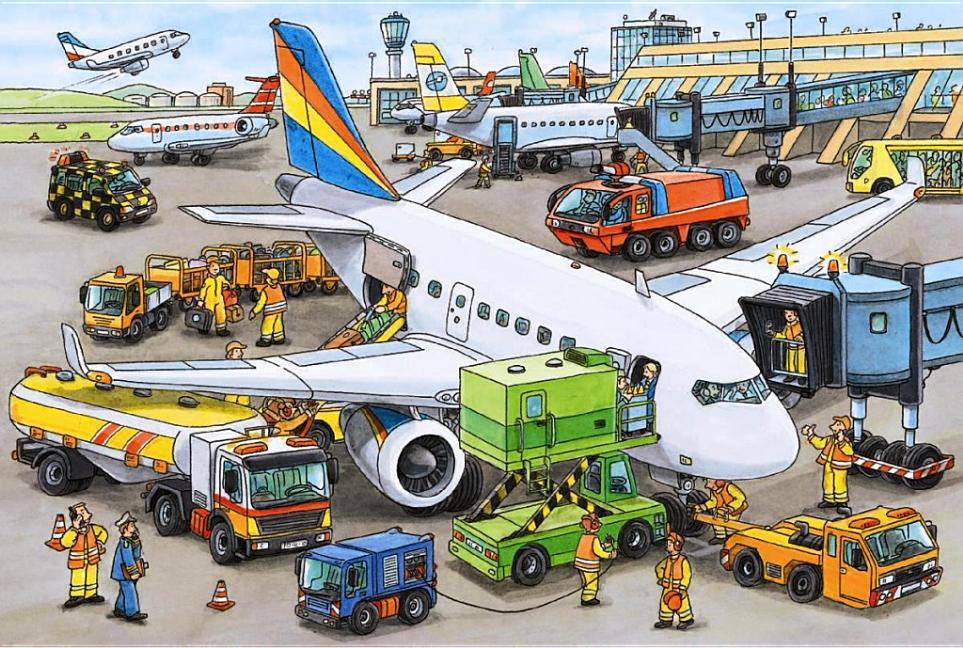 Busy Airport 35 Piece Puzzle - Ingram