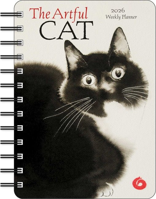 Artful Cat 2026 Weekly Planner Calendar: Brush and Ink Watercolor Paintings - Ingram