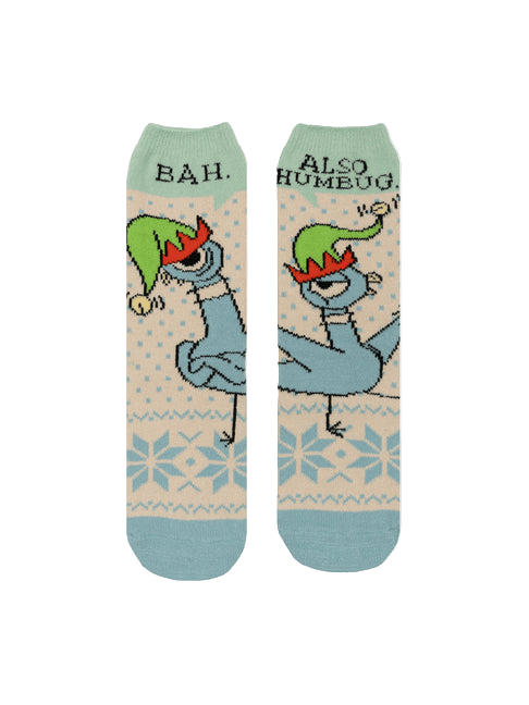Don't Let the Pigeon Drive the Sleigh Cozy Socks