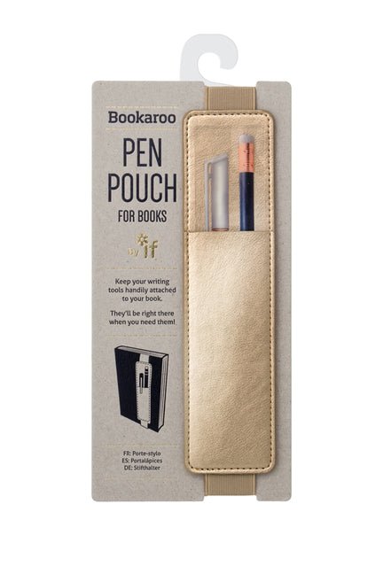 Bookaroo Pen Pouch Gold - Ingram