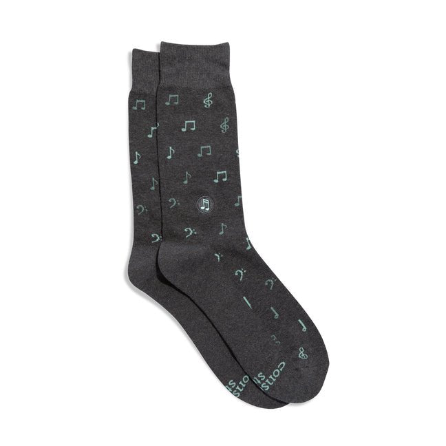 Socks That Support Music Notes - Ingram