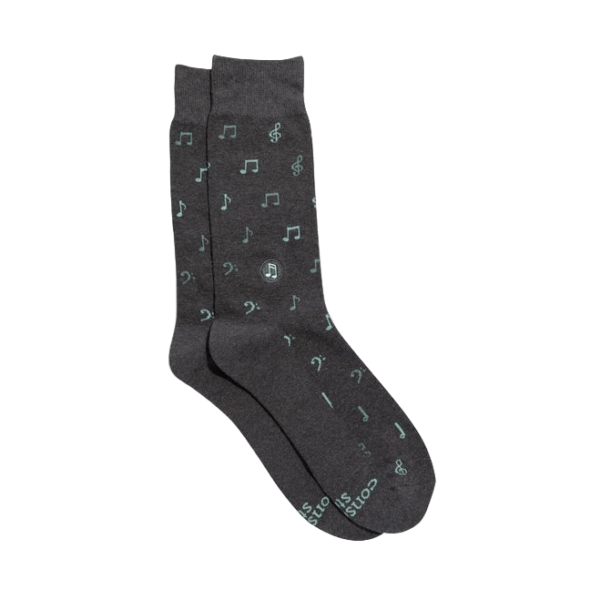 Socks That Support Music Notes