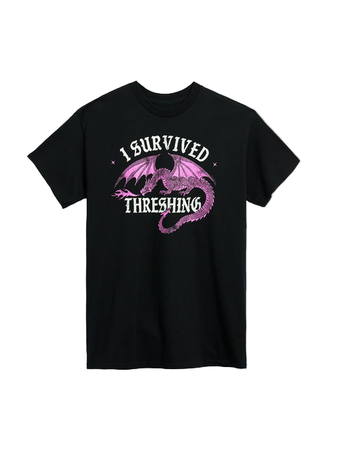Fourth Wing: I Survived Threshing (Pink Dragon) Unisex T-Shirt
