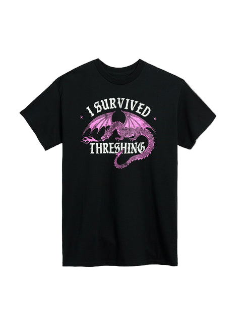 Fourth Wing: I Survived Threshing (Pink Dragon) Unisex T-Shirt