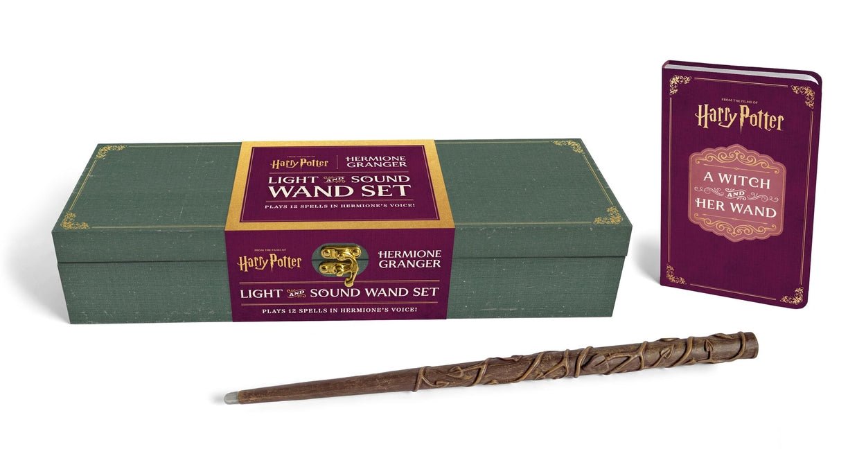 Harry Potter: Hermione Granger Light and Sound Wand Set: Plays 12 Spells in Hermione's Voice! - Ingram