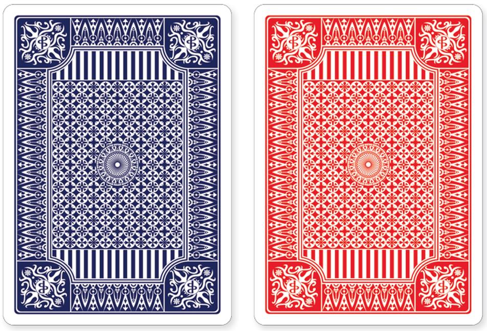 Blue and Red Premium Playing Cards, Two Standard Decks - Ingram