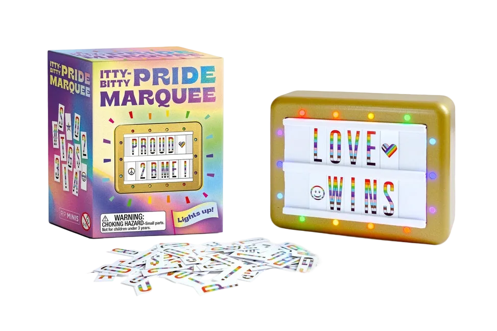 Itty-Bitty Pride Marquee: Lights Up!