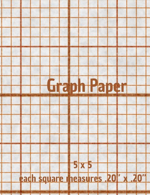 Graph Paper: Quad Rule Graph Paper,8.5 X 11 (5x5 Graph Paper) 100 Pages - Ingram