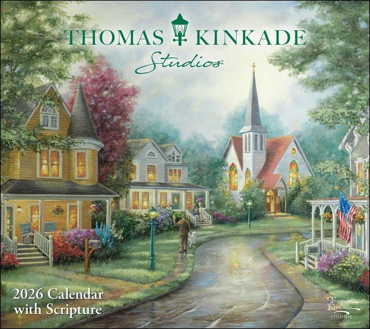 Thomas Kinkade Studios 2026 Deluxe Wall Calendar with Scripture - Ingram