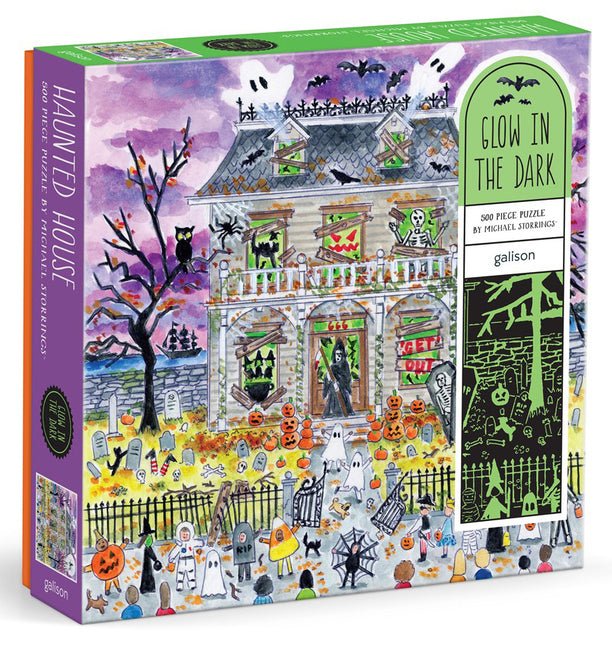 Michael Storrings Haunted House 500 Piece Glow in the Dark Puzzle - Ingram