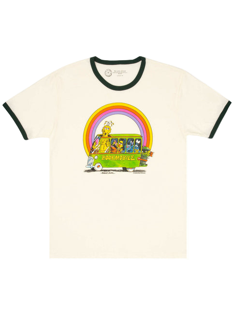Sesame Street: Bookmobile Unisex Ringer T-Shirt