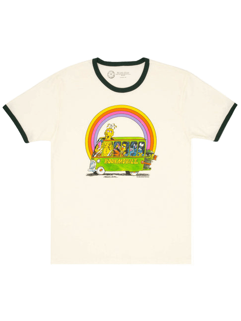 Sesame Street: Bookmobile Unisex Ringer T-Shirt