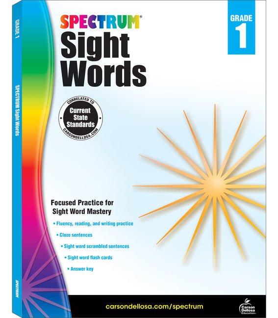 Spectrum Sight Words, Grade 1: Volume 103 - Ingram